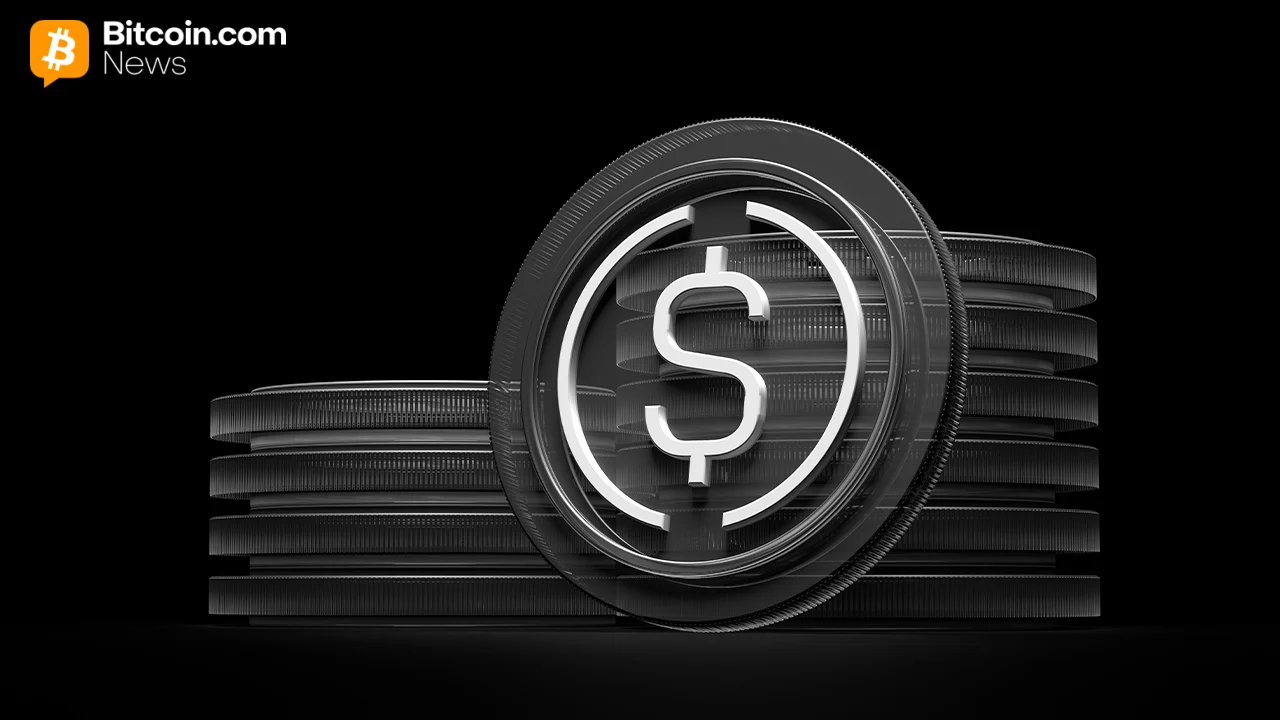 3D rendering of a dark metallic coin featuring a prominent white dollar sign emblem.
