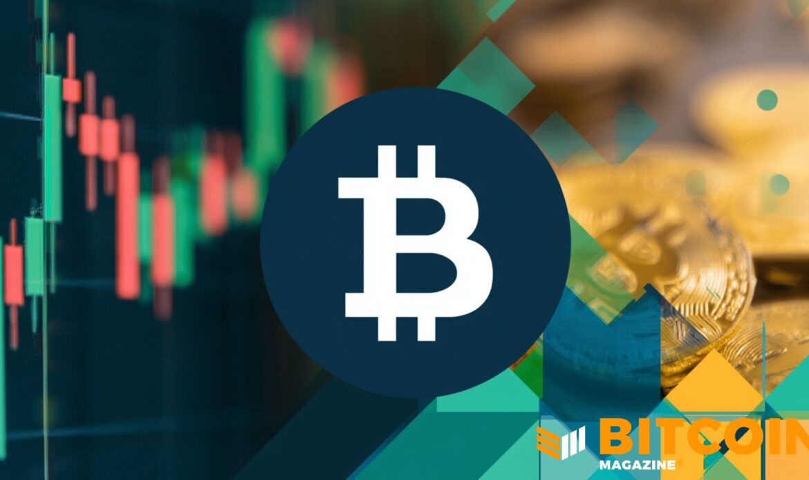 Flat graphic icon of a white Bitcoin symbol centered inside a solid deep navy blue circular badge.