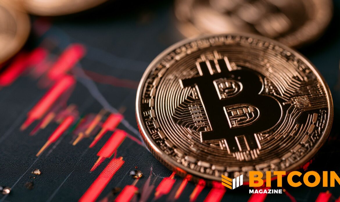 Detailed macro view of a physical golden Bitcoin coin with a dark, complex line chart in the background.