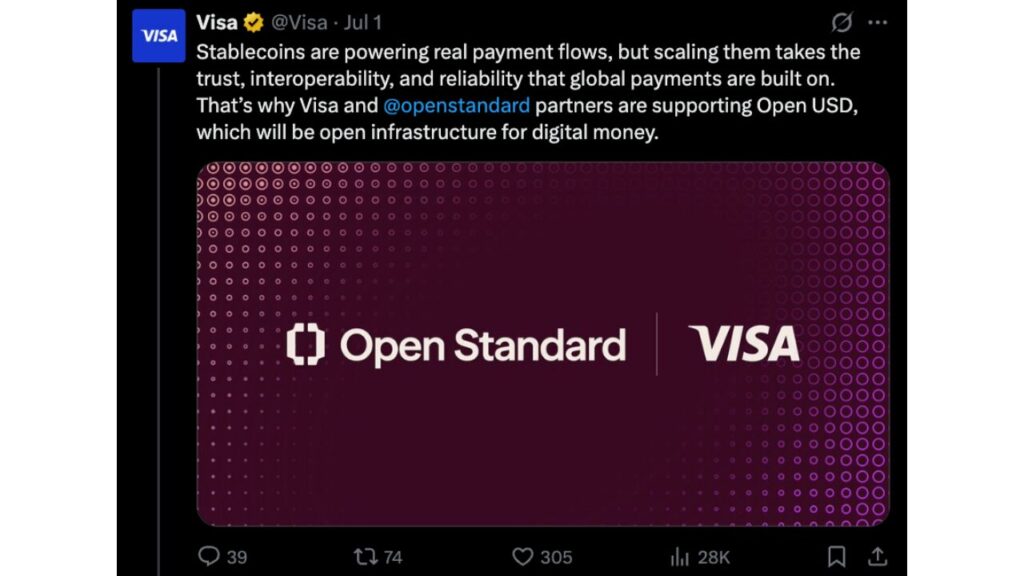 Visa Launches Stablecoin Platform for Banks and Fintechs